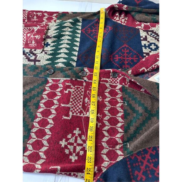Levi’s Aztec Geometric Fleece Button Cardigan Mens 2XL Brand New - Picture 7 of 9